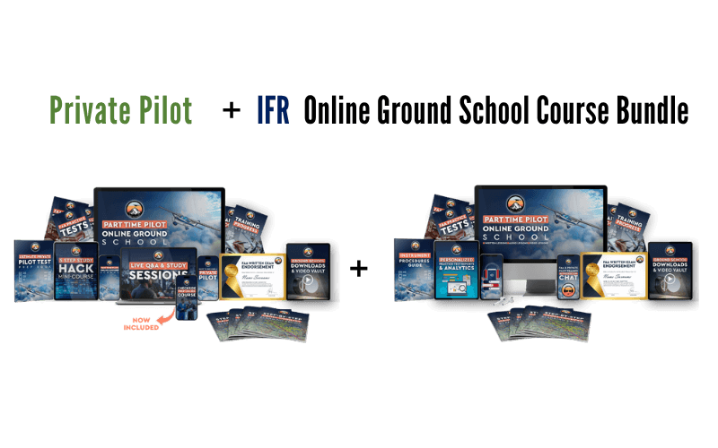 Private Pilot + IFR Online Ground School Course Bundle